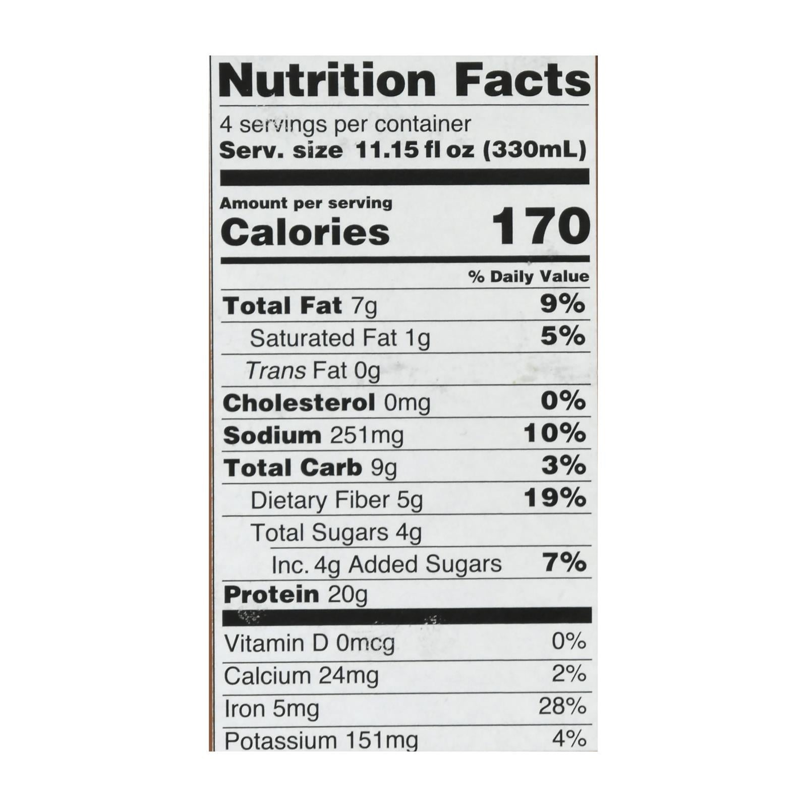 Only What You Need - Plnt Bsd Dark Chocolate Pro Shk - Case of 3-4/11.14Z