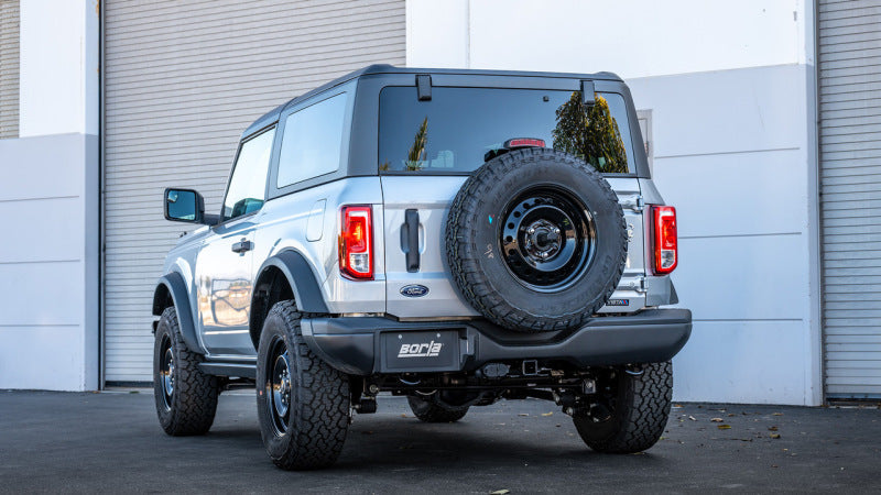 Borla 21-22 Ford Bronco 2.7L 2DR/4DR T-304 Stainless Steel Cat-Back Touring Exhaust - Brushed 140901
