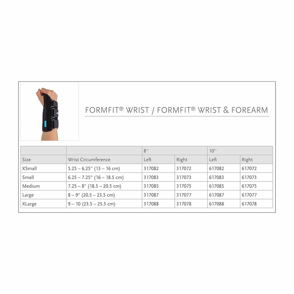 Ossur Formfit® Right Wrist Brace, Medium 317075