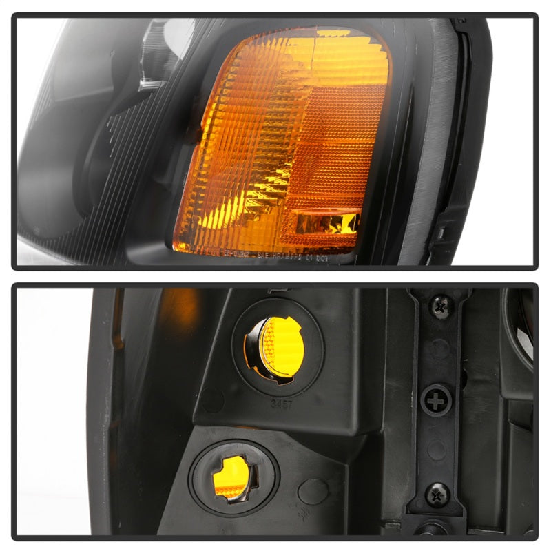 SPYDER xTune 02-09 GMC Envoy OEM Style Headlights - Black (HD-JH-GEN02-AM-BK) 9042652