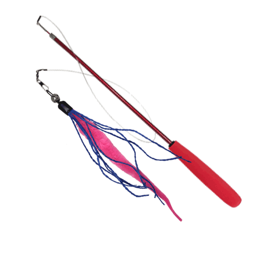 🪱🐱 Live Pawsitively Wiggly Wand Worm Cat Toy – Interactive Hunting Wand with Realistic Worm Attachment