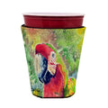 Parrot Parrot Head Red Cup Hugger Sleeve for 16–22 oz Party Cups, Insulated Foam Drink Holder for Iced Coffee, Tailgate & BBQ Reusable