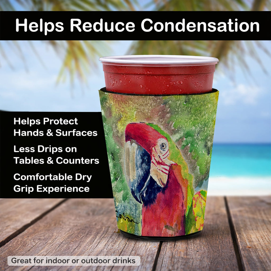 Parrot Parrot Head Red Cup Hugger Sleeve for 16–22 oz Party Cups, Insulated Foam Drink Holder for Iced Coffee, Tailgate & BBQ Reusable