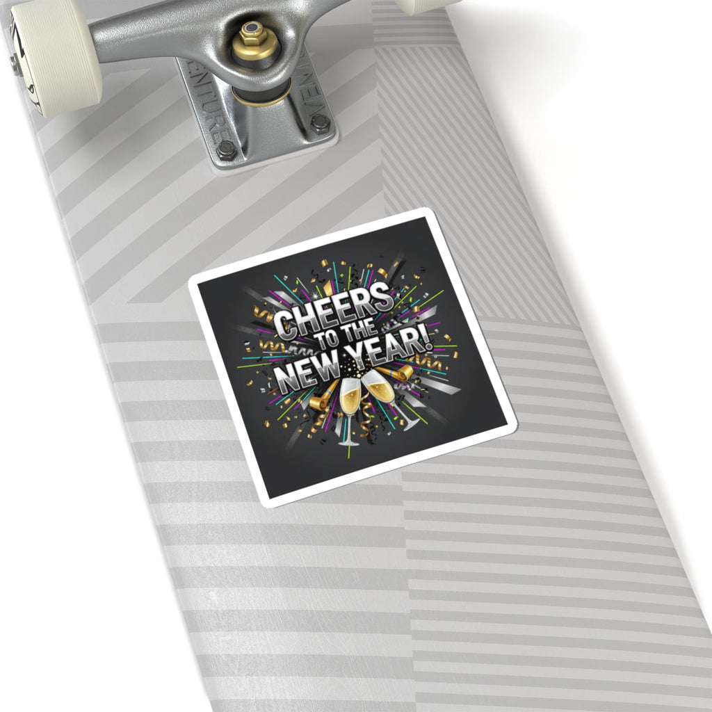 Cheers to the New Year Sticker | NYE countdown, champagne sparkle