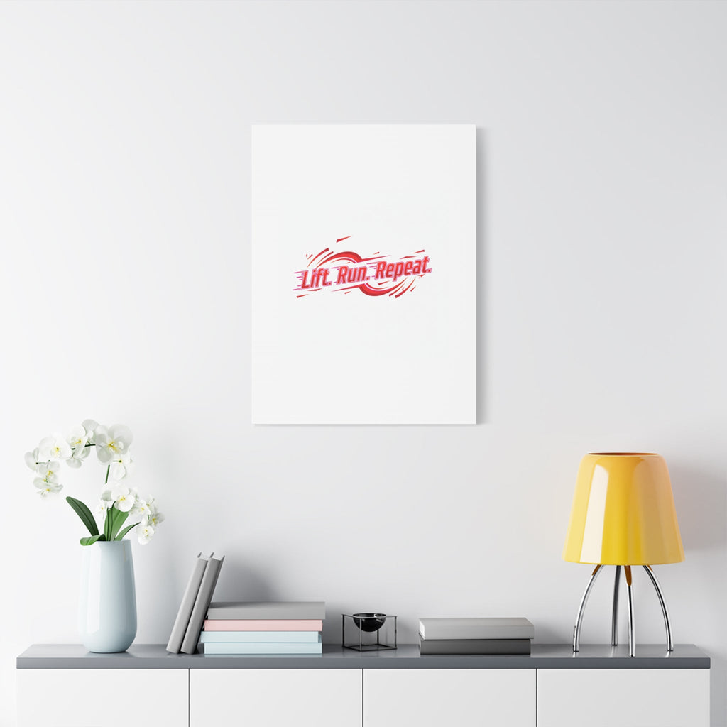 Lift Run Repeat Canvas | Fitness Wall Art, Gym Motivation