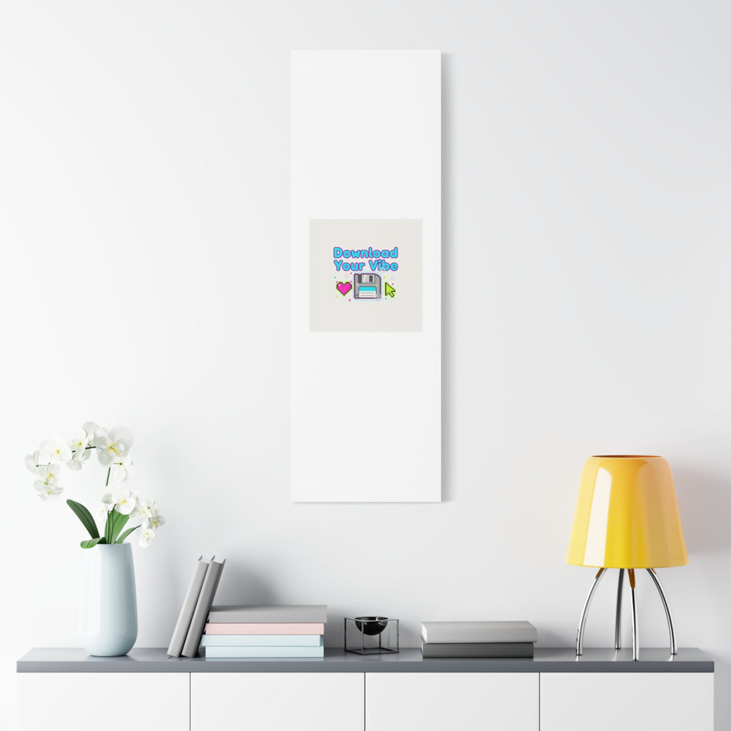 Download Your Vibe Canvas | Y2K Retro Tech, Pixel Floppy Disk Poster
