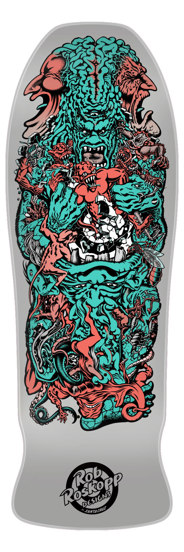 **Pre-Order** Santa Cruz Roskopp 5 Cool Grey 10.22" Skateboard Deck