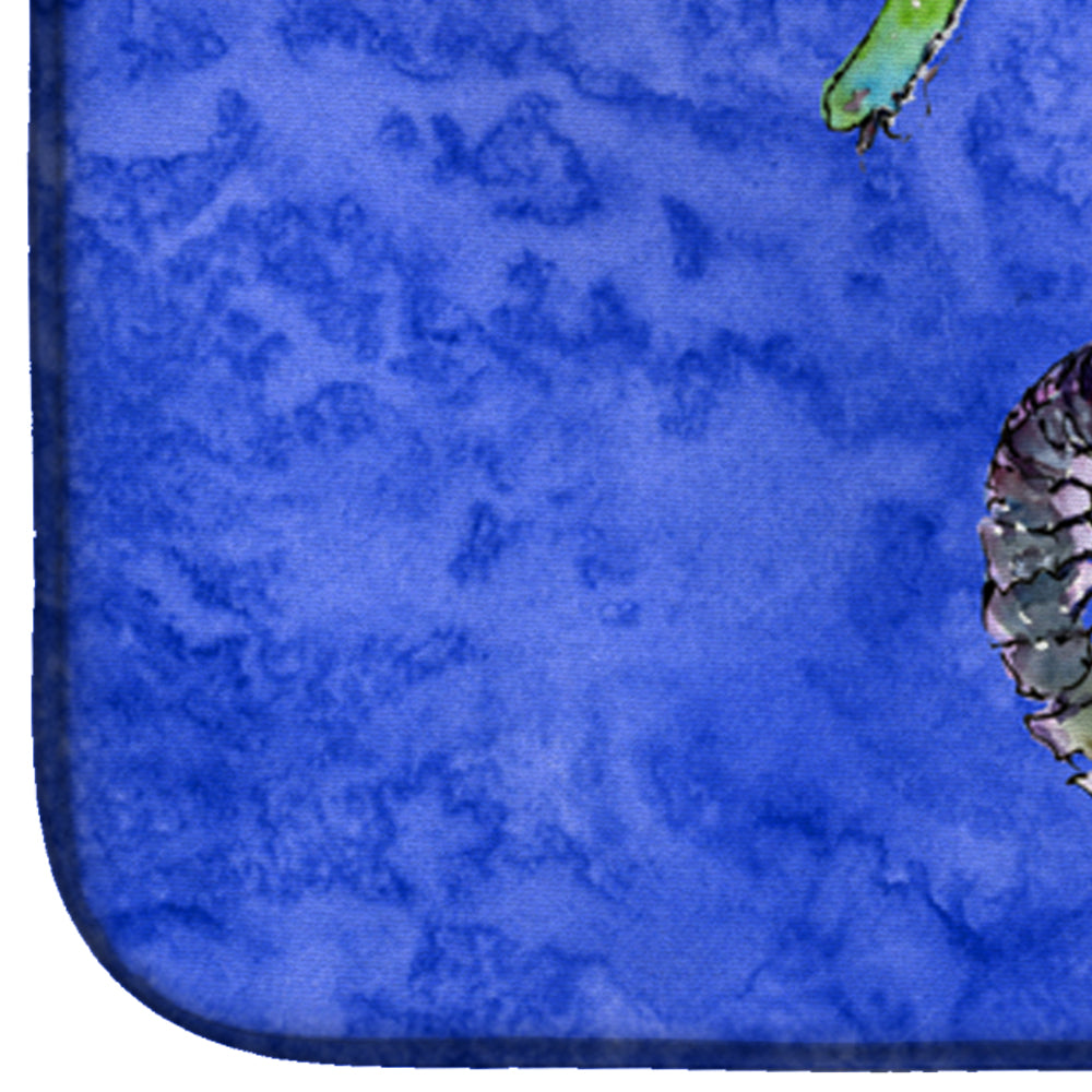 Seahorse Dish Drying Mat Absorbent Dish Drying Mat Pad for Kitchen Counter Dish Drainer Mat for Countertop, 14 x 21", Multicolor