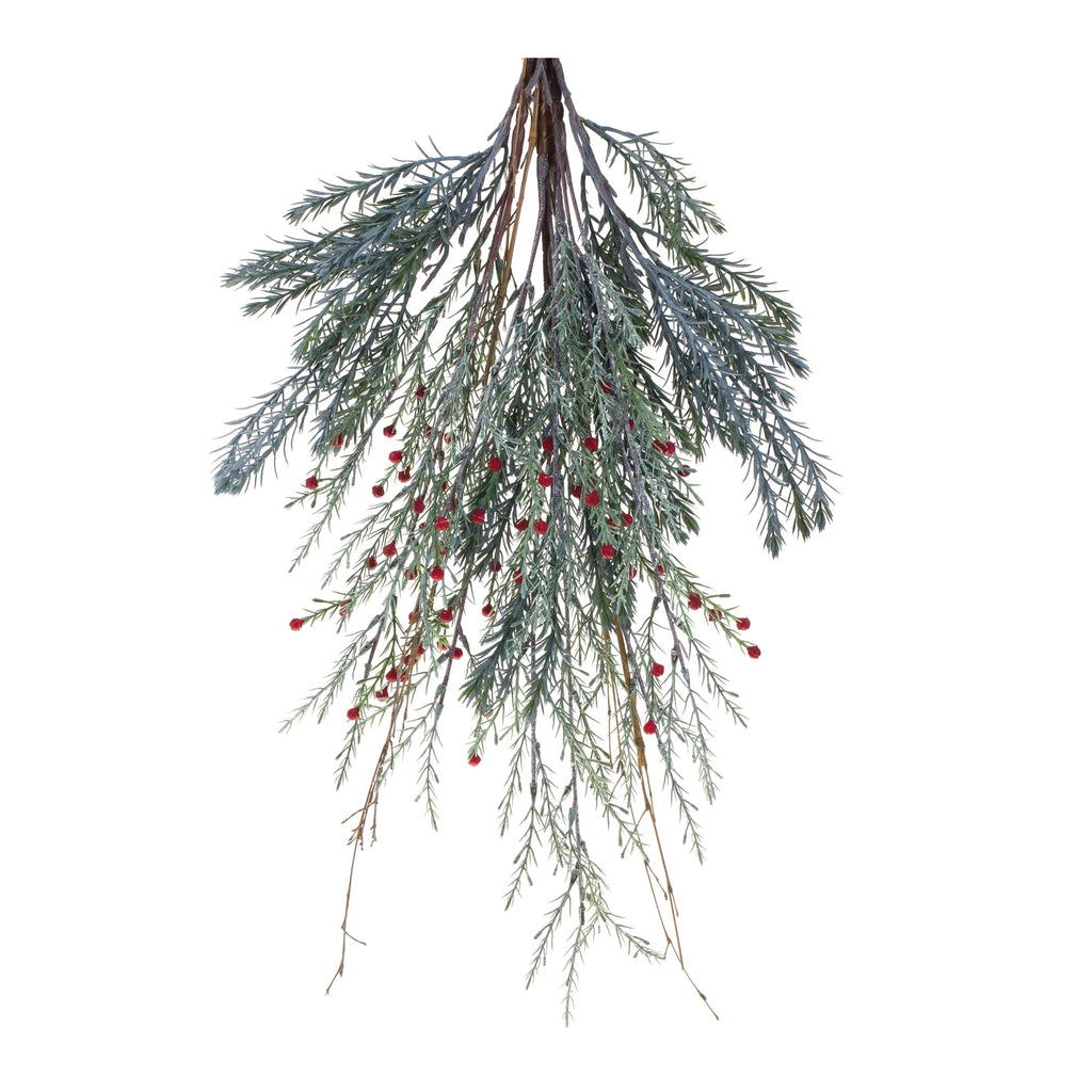 Mixed Pine Berry Swag 23.25"H