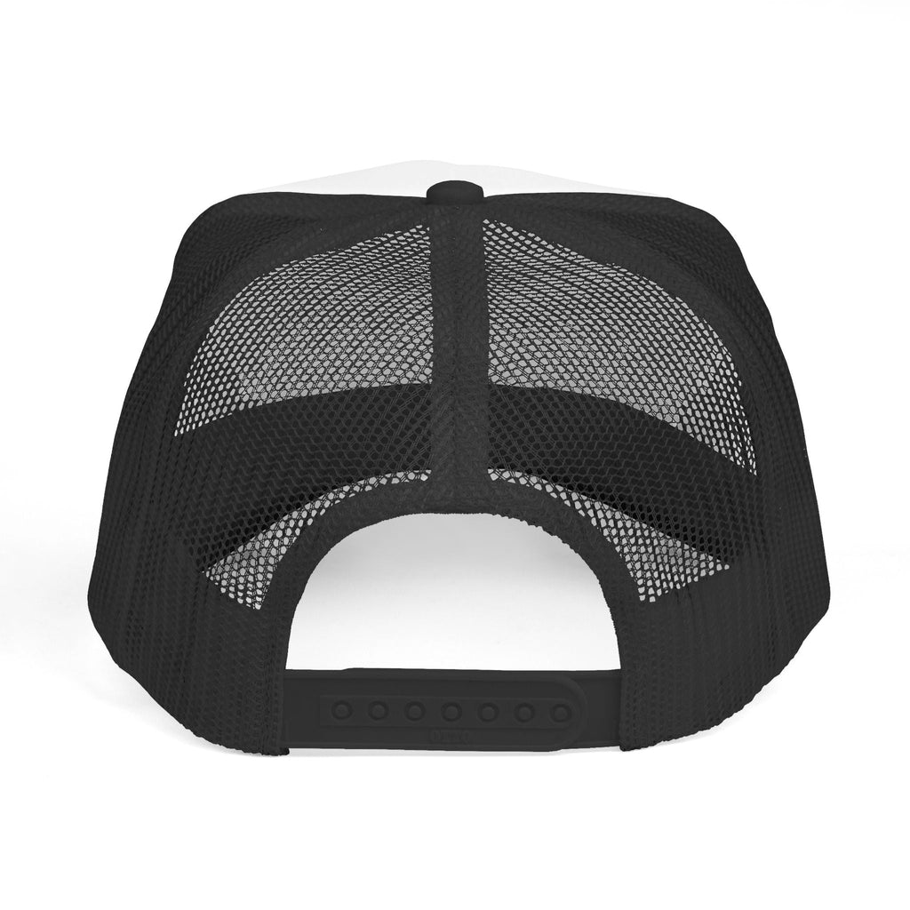 Courage Patch Trucker Cap — "Courage Is A Universal Language" Mesh Hat