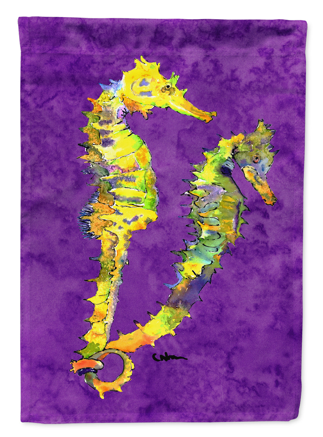Seahorse Garden Flag Mailbox Decorative Yard Banner Outside Patio Artwork for Flower Beds, Garden Size, Multicolor