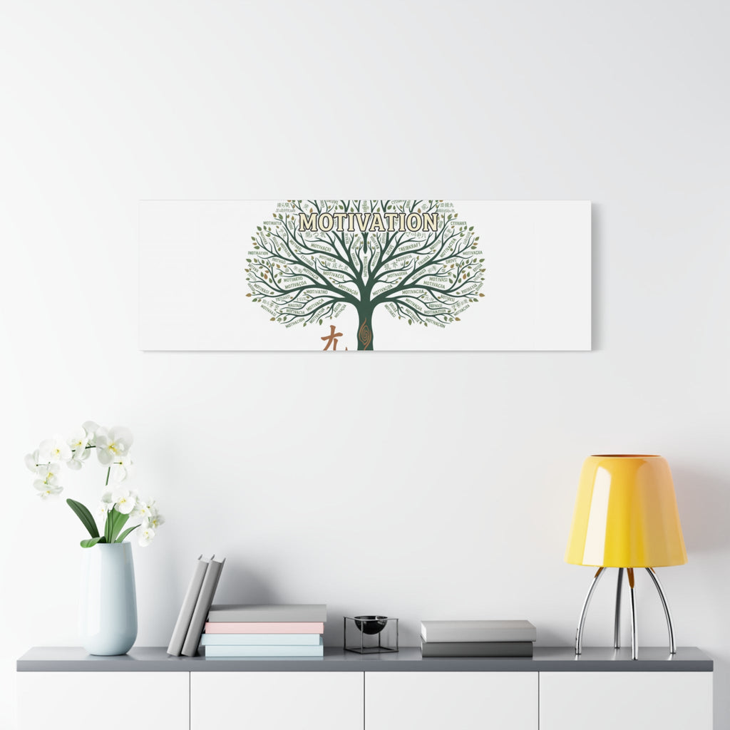 Handwritten Doodle Tree Canvas | Matte Stretched Wall Art