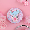 BTS x BT21 - Cherry Blossom Leather Patch Mirror
