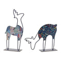 Metal Deer Tabletop Decor (Set of 2)