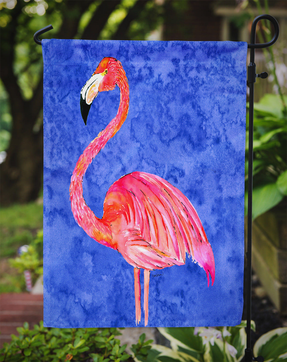 Flamingo Garden Flag Mailbox Decorative Yard Banner Outside Patio Artwork for Flower Beds, Garden Size, Multicolor