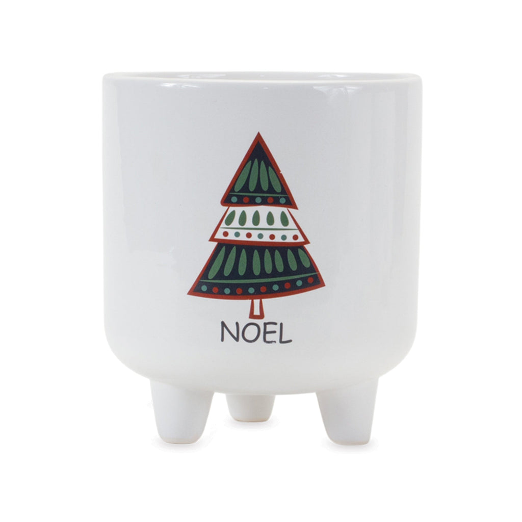 Footed Pine Tree Planter (Set of 3)