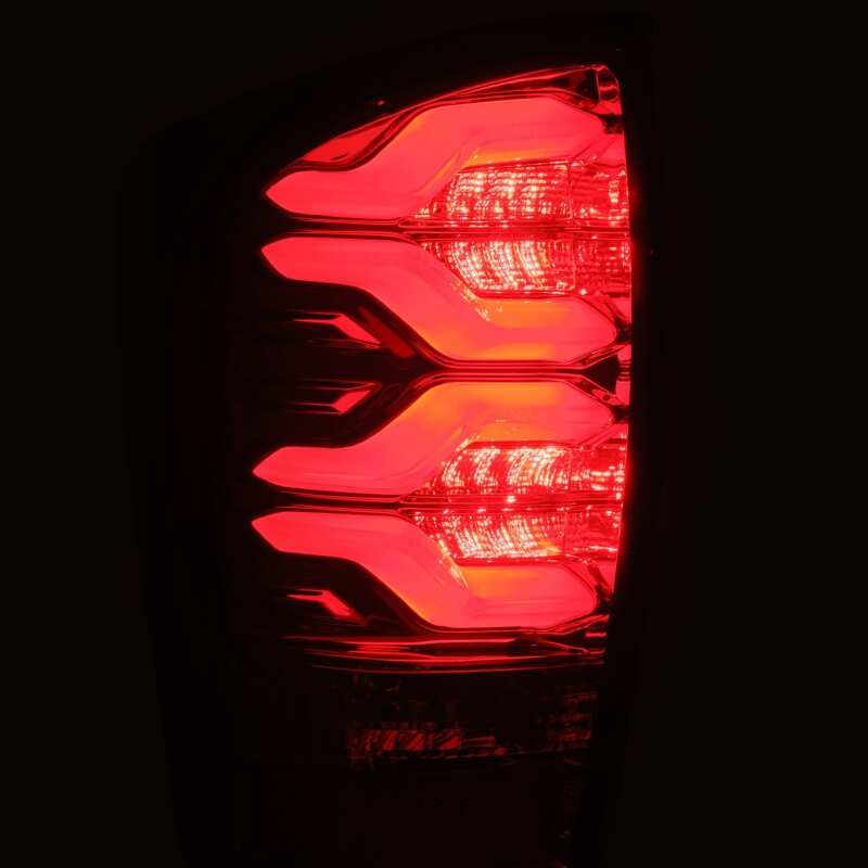 AlphaRex 16-21 Toyota Tacoma LUXX LED Taillights Blk/Red w/Activ Light/Seq Signal 680000 *Discontinued