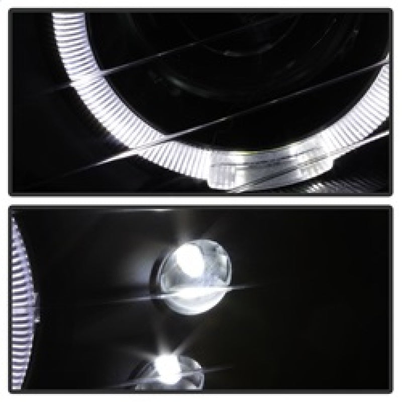 SPYDER xTune Chevy Silverado 1500/2500 99-02 Bumper Projector Headlights - LED - Black PRO-JH-CSIL99-SET-BK 9036781