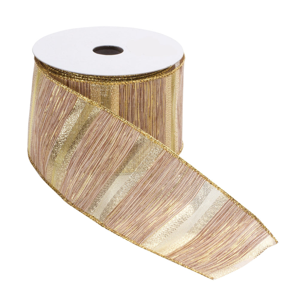 Wired Polyester Ribbon 2.5" x 10 yds. (Set of 3)
