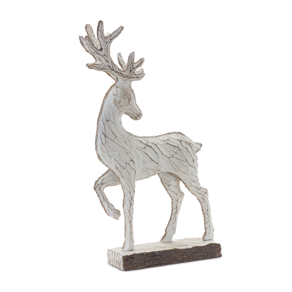 Carved Deer DŽcor (Set of 2)