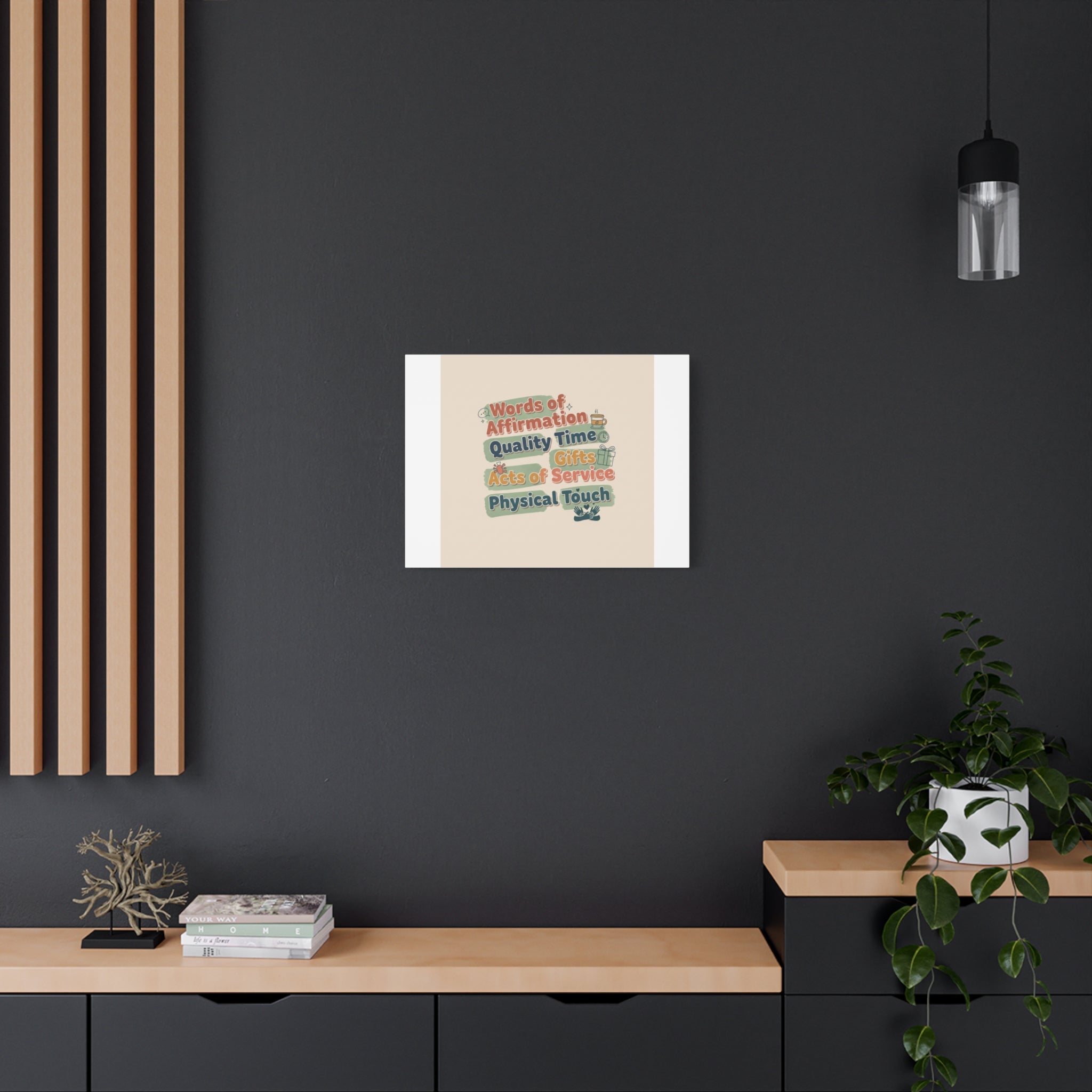 Love Languages List Matte Canvas Wall Art | love language meme, relationship humor