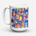 Lobster Bouys Ceramic Coffee Mug 15 oz Decorative Large C Handle Mug Cup for Tea, Cocoa Hot Chocolate