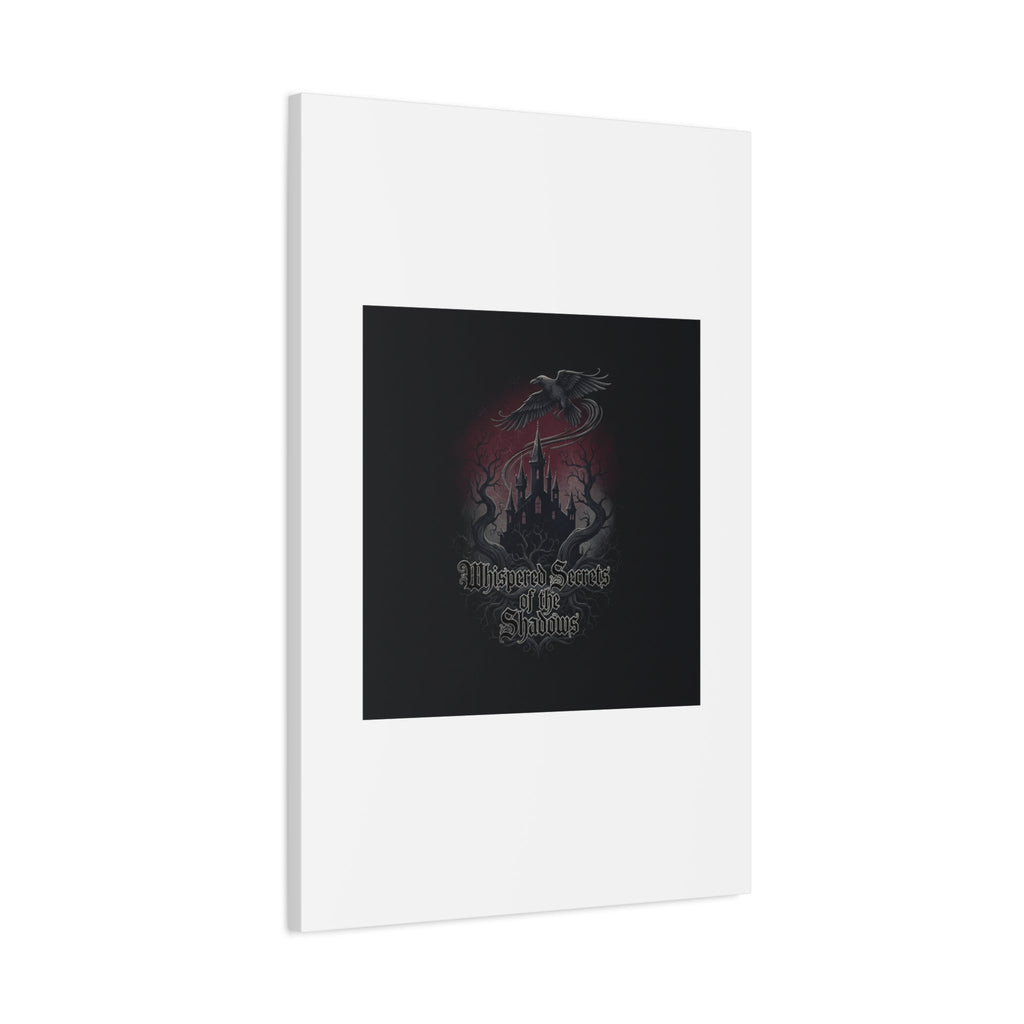 Whispered Secrets of the Shadows Castle Wall Art, Matte Canvas | Gothic Medieval Decor