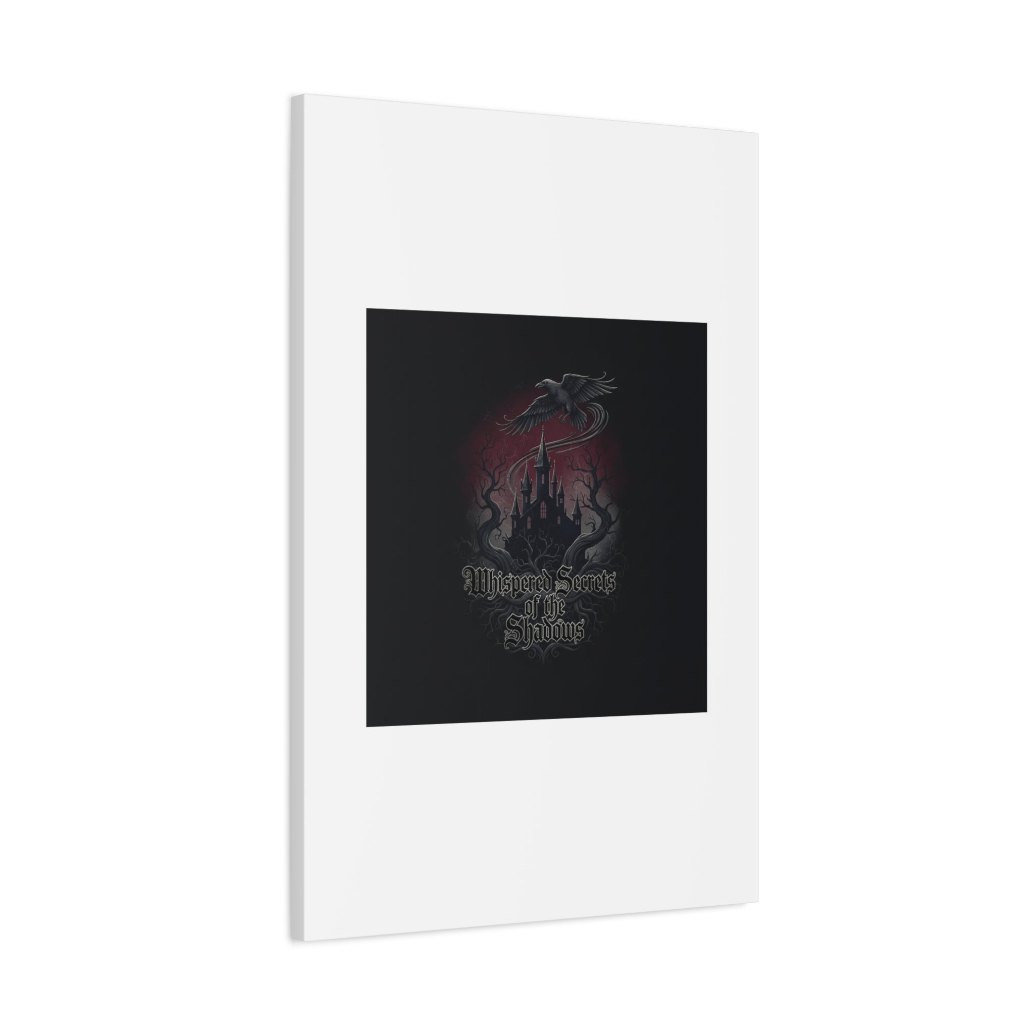 Whispered Secrets of the Shadows Castle Wall Art, Matte Canvas | Gothic Medieval Decor