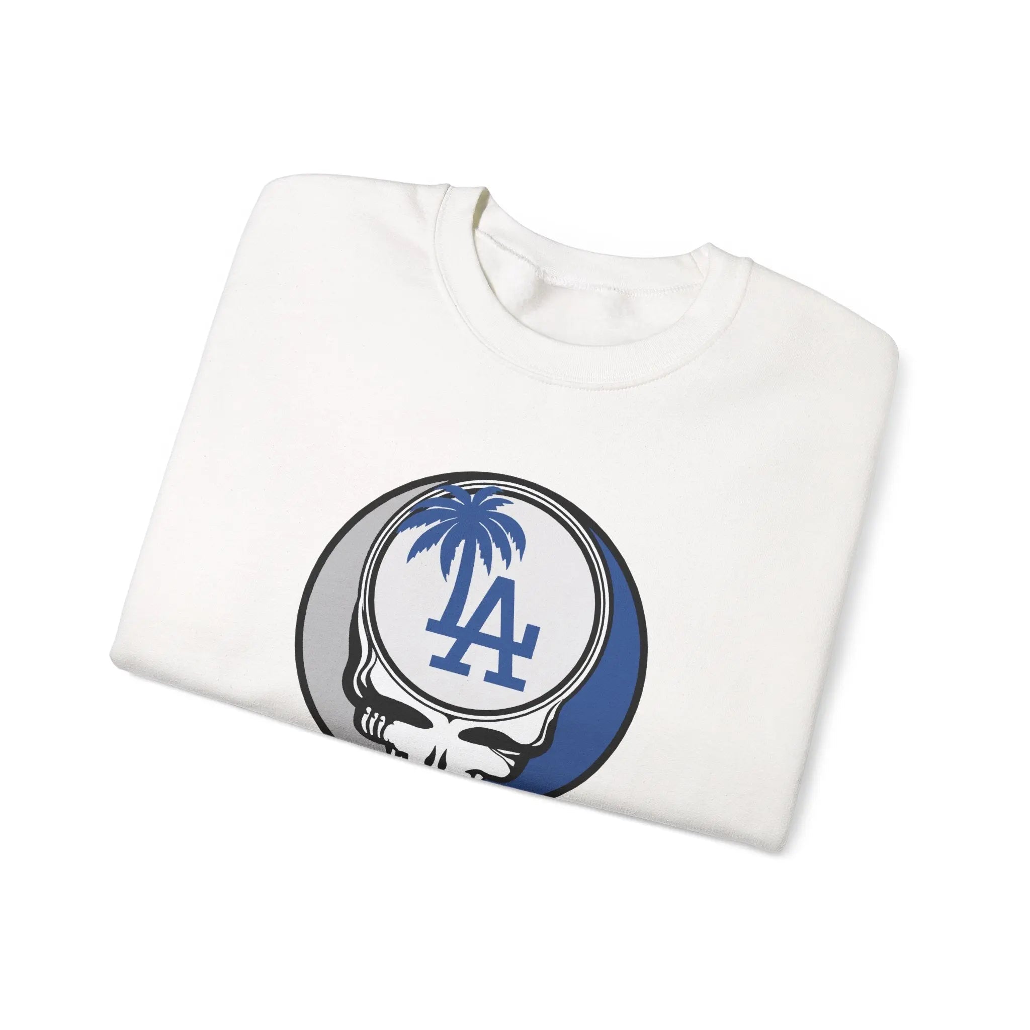 Los Angeles Dodgers Original Stealie Grateful Dead Crewneck Grateful Dead Sweatshirt