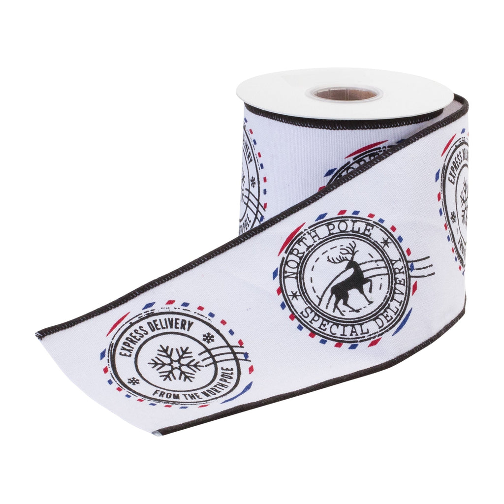 Wired Cotton Ribbon 4" x 5 yds.