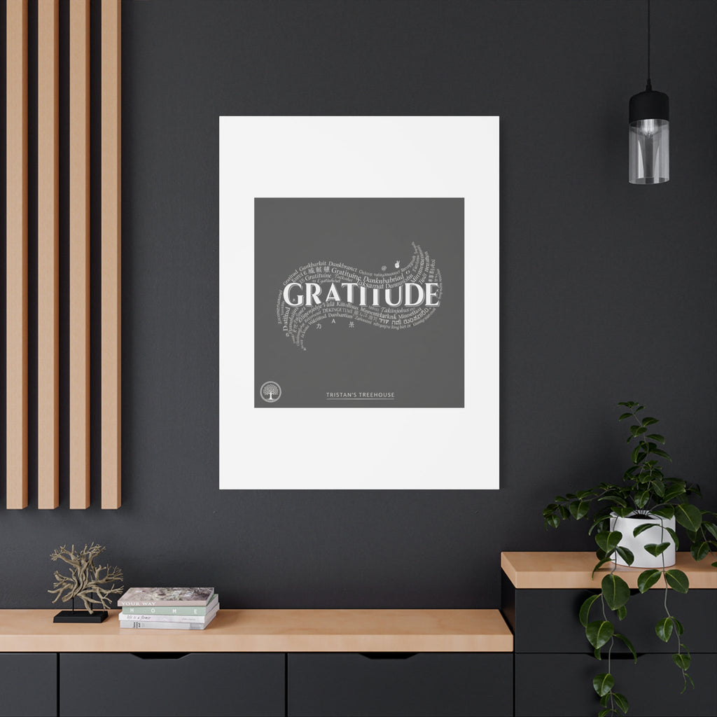 Gratitude Wall Art Matte Canvas | Tiny Treats, sweet uplifting print