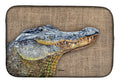 Alligator Dish Drying Mat Absorbent Dish Drying Mat Pad for Kitchen Counter Dish Drainer Mat for Countertop, 14 x 21", Multicolor