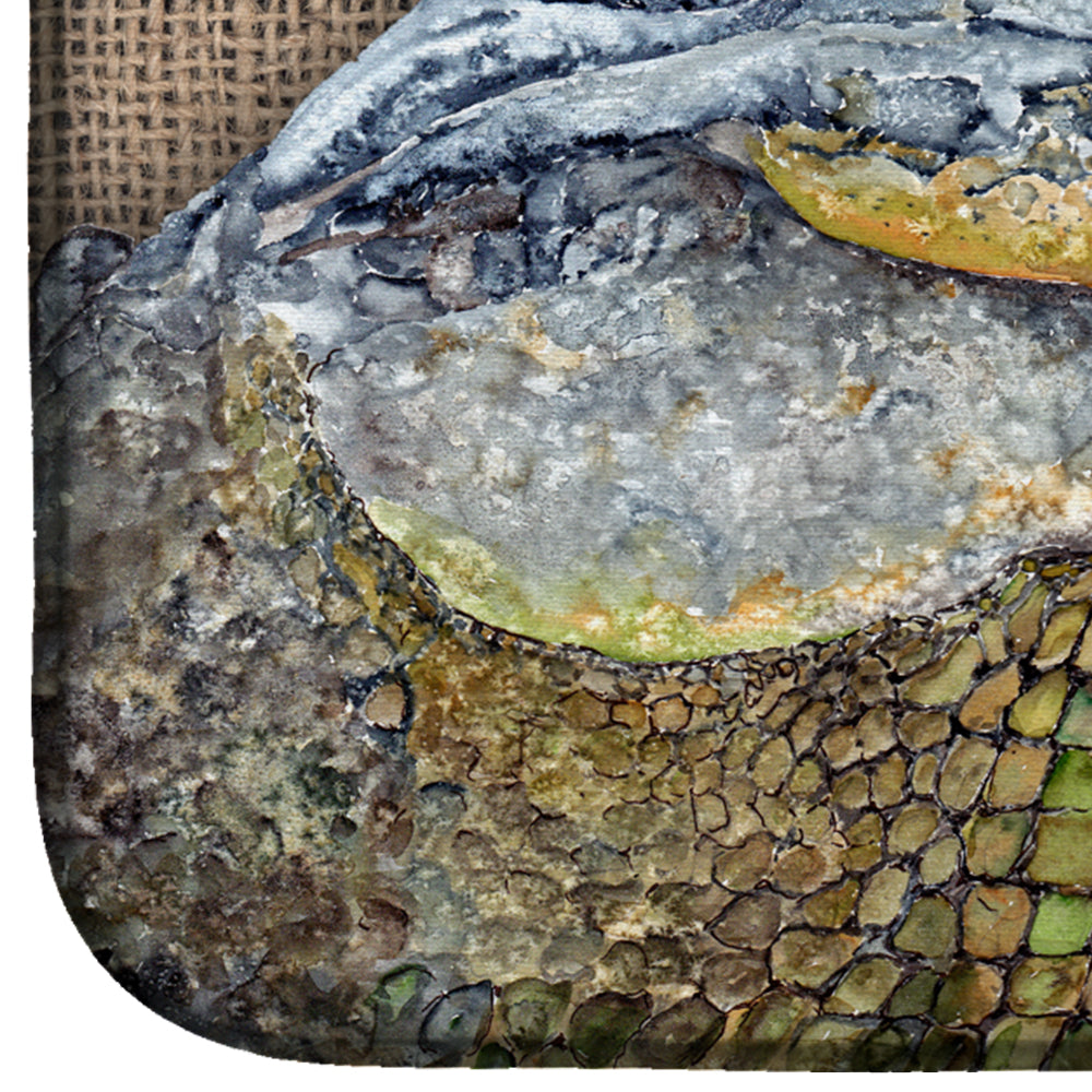 Alligator Dish Drying Mat Absorbent Dish Drying Mat Pad for Kitchen Counter Dish Drainer Mat for Countertop, 14 x 21", Multicolor