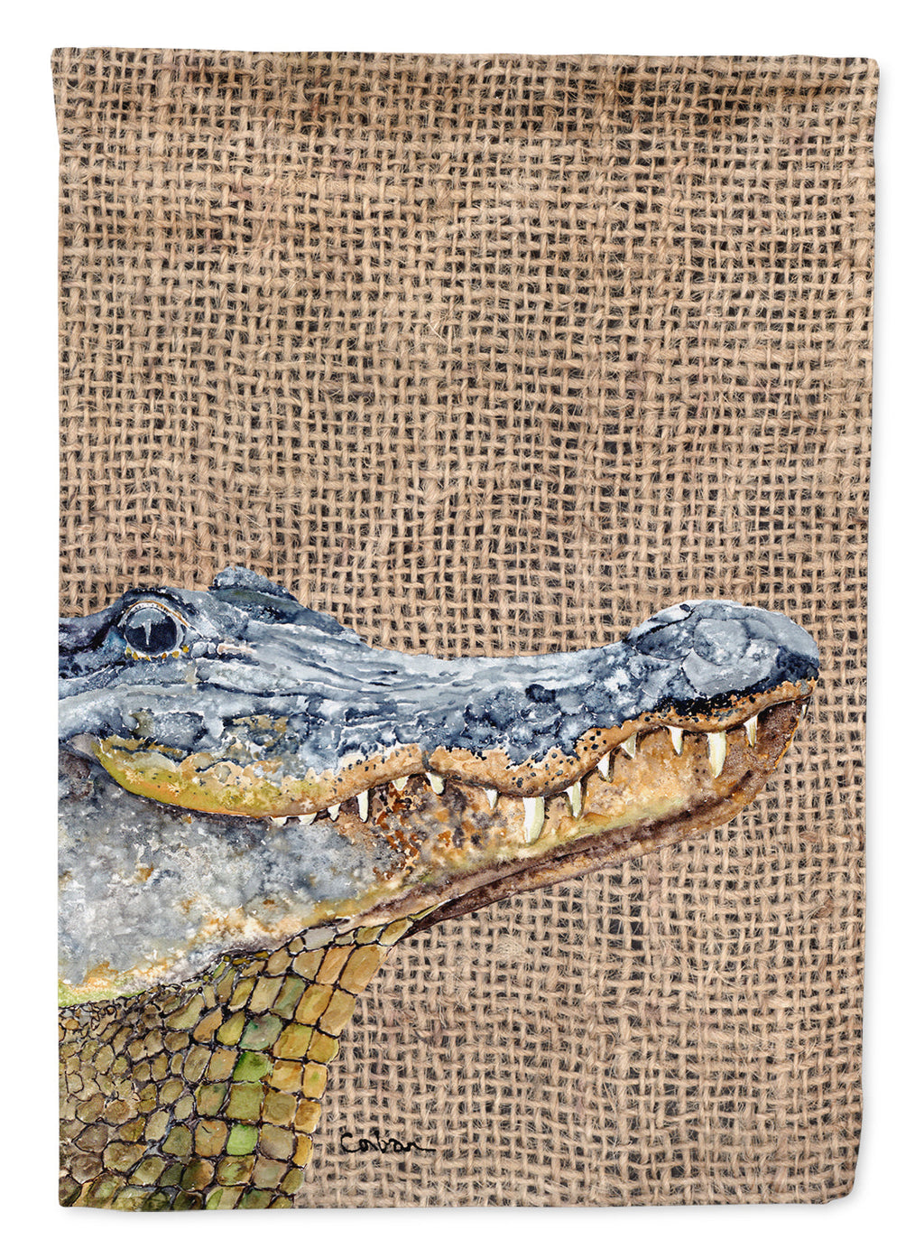 Alligator Garden Flag Mailbox Decorative Yard Banner Outside Patio Artwork for Flower Beds, Garden Size, Multicolor