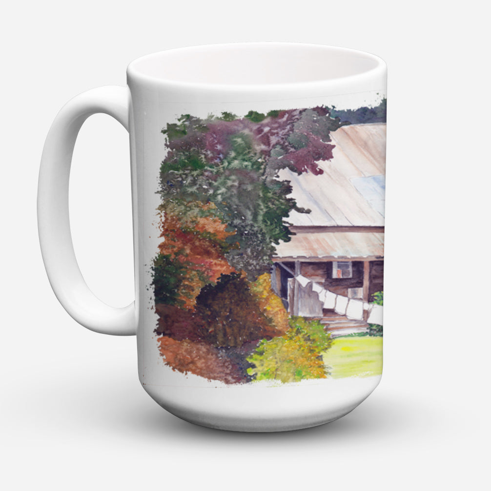 Wash Day Ceramic Coffee Mug 15 oz Decorative Large C Handle Mug Cup for Tea, Cocoa Hot Chocolate