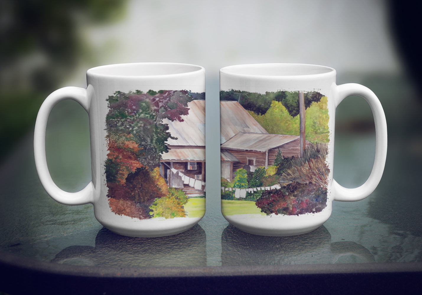 Wash Day Ceramic Coffee Mug 15 oz Decorative Large C Handle Mug Cup for Tea, Cocoa Hot Chocolate