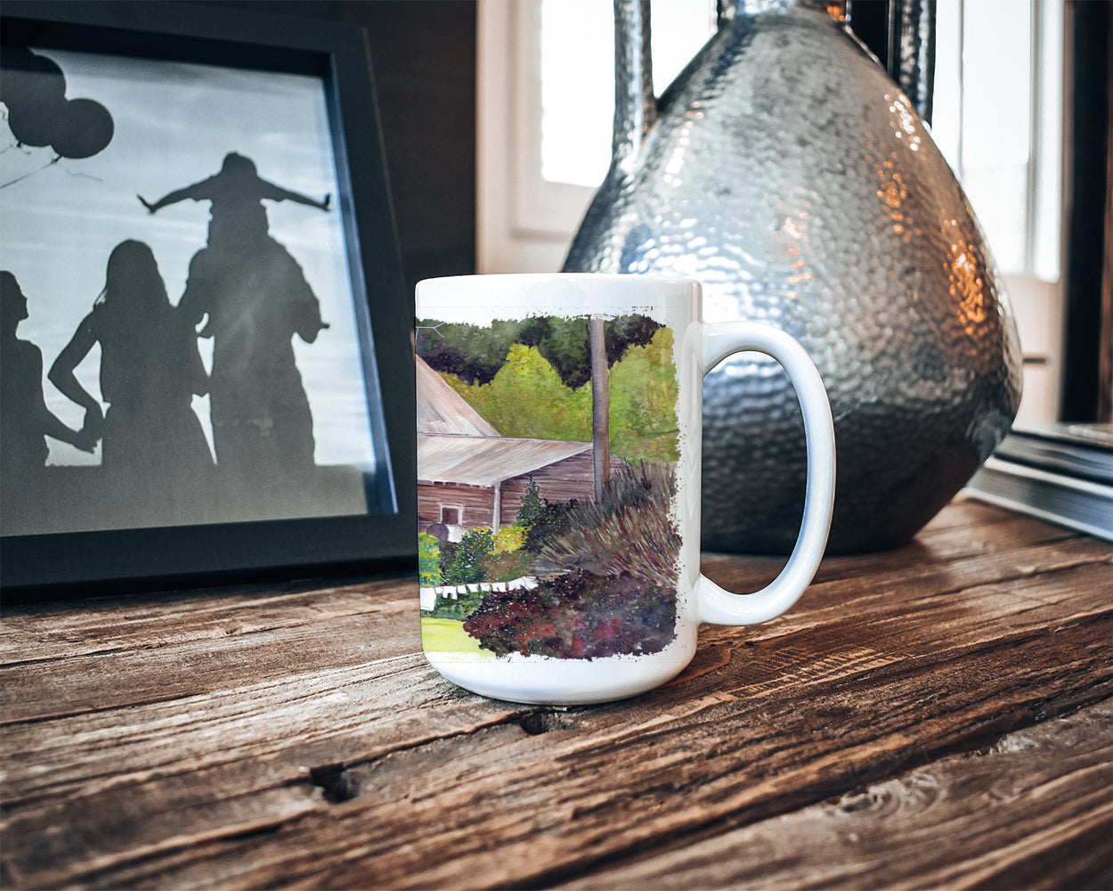 Wash Day Ceramic Coffee Mug 15 oz Decorative Large C Handle Mug Cup for Tea, Cocoa Hot Chocolate