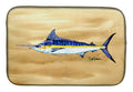 Swordfish on Sandy Beach Dish Drying Mat Absorbent Dish Drying Mat Pad for Kitchen Counter Dish Drainer Mat for Countertop, 14 x 21", Multicolor