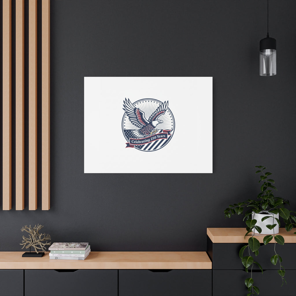 250th Anniversary Eagle Emblem Canvas | Semiquincentennial Americana