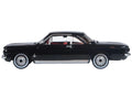 1963 Chevrolet Corvair Coupe Tuxedo Black with Red Interior 1/87 (HO) Scale Diecast Model Car by Oxford Diecast