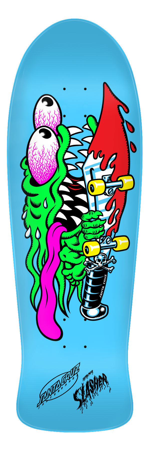 **Pre-Order** SANTA CRUZ SLASHER BLUE DIPPED 10.1" SKATEBOARD DECK