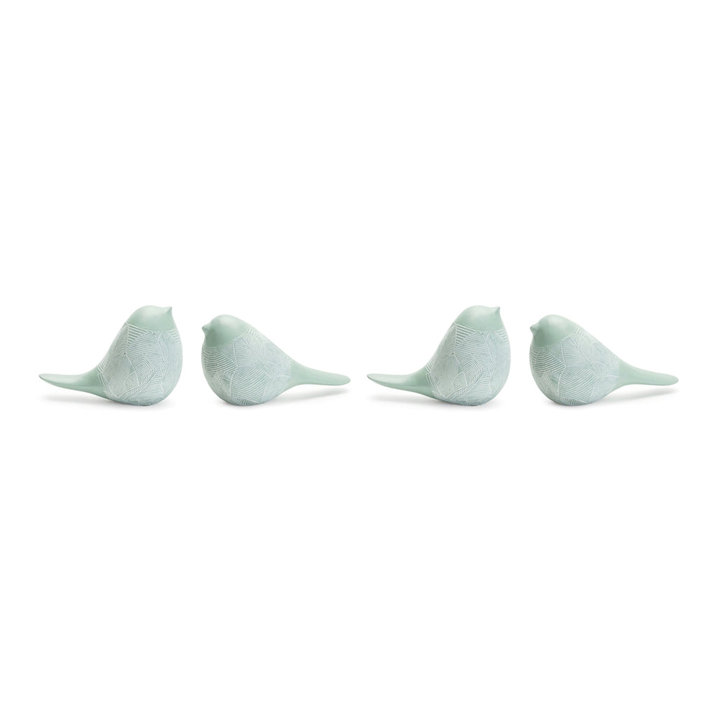 Modern Etched Bird Figurine (set of 4)
