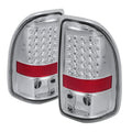 SPYDER Xtune Dodge Dakota 97-04 LED Tail Lights Chrome ALT-JH-DDAK97-LED-C 9027024
