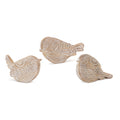 Etched Bird DŽcor (Set of 3)