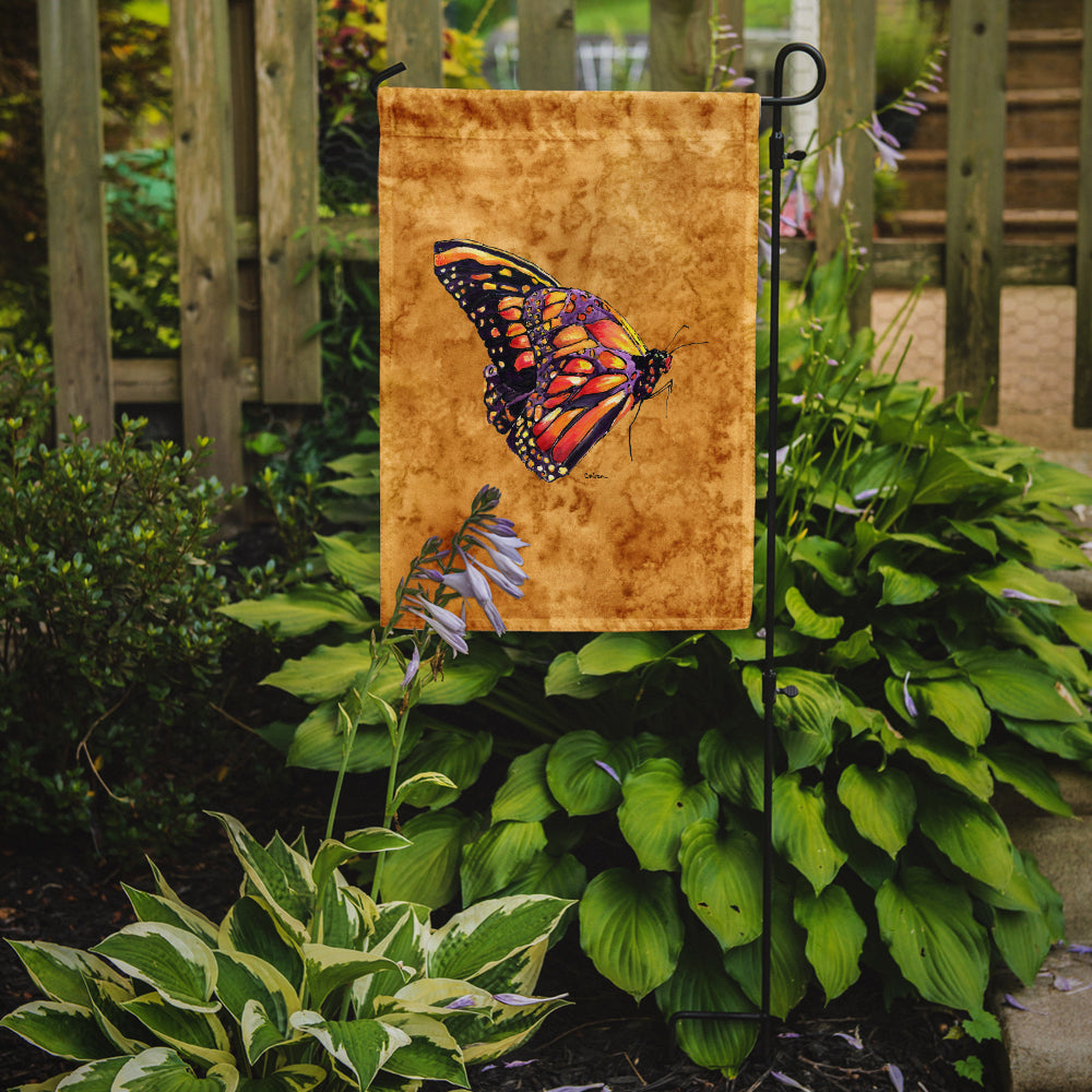 Butterfly on Gold Garden Flag Mailbox Decorative Yard Banner Outside Patio Artwork for Flower Beds, Garden Size, Multicolor
