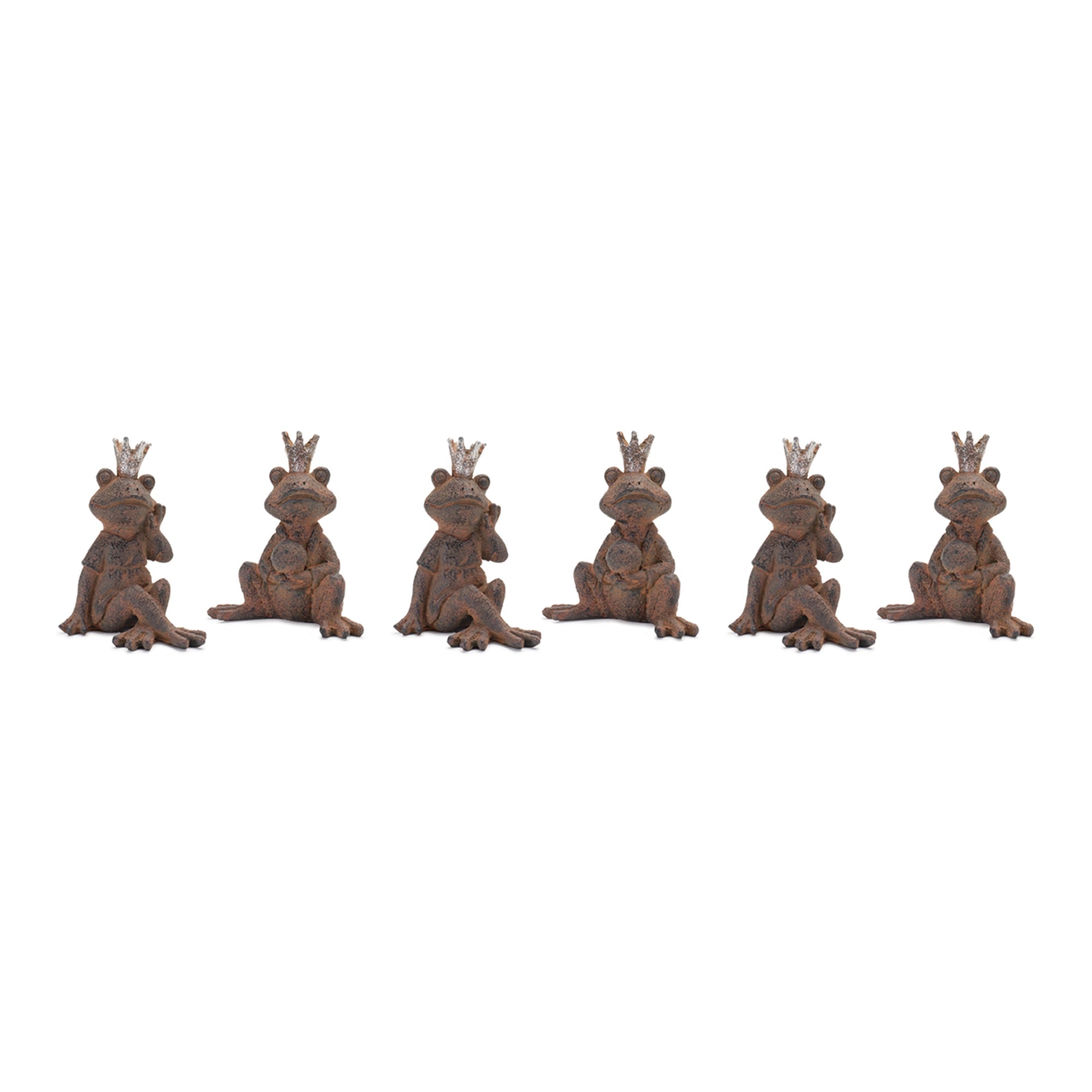 Royal Sitting Frog Figurine (Set of 6)