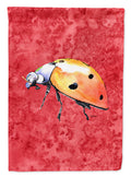 Lady Bug on Red Garden Flag Mailbox Decorative Yard Banner Outside Patio Artwork for Flower Beds, Garden Size, Multicolor