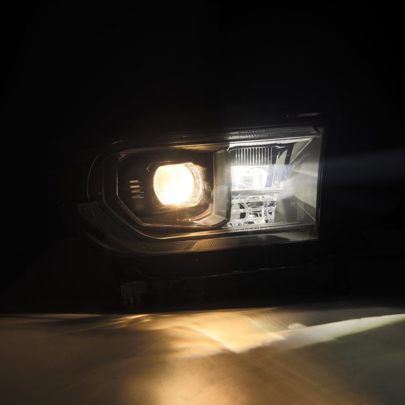AlphaRex 07-13 Toyota Tundra / 08-17 Sequoia LUXX-Series LED Proj HL Blk w/Actv Lgt Seq. Sig + DRL 880823 *Discontinued