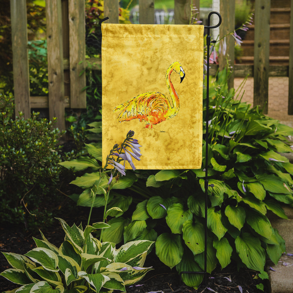 Flamingo on Yellow Garden Flag Mailbox Decorative Yard Banner Outside Patio Artwork for Flower Beds, Garden Size, Multicolor