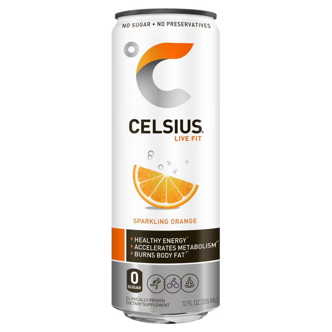 Celsius Orange Sparkling Fitness Drink (12?oz)